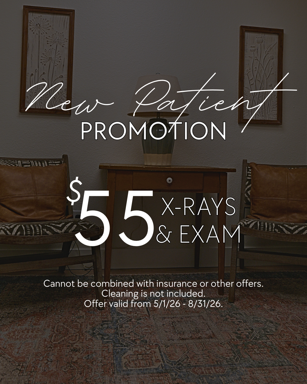 coupon for new patient promotion at a dental office in fort worth